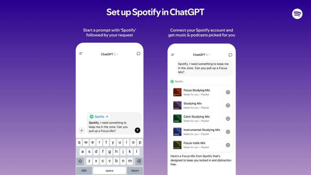 Spotify ahora disponible en ChatGPT