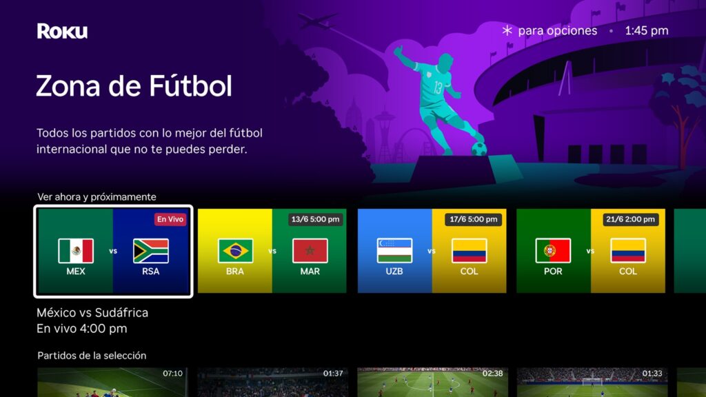 Roku transforma la experiencia de la Copa Mundial de la FIFA 2026