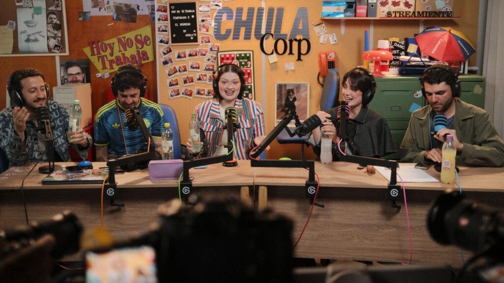 Chula TV graba programa en vivo con altura