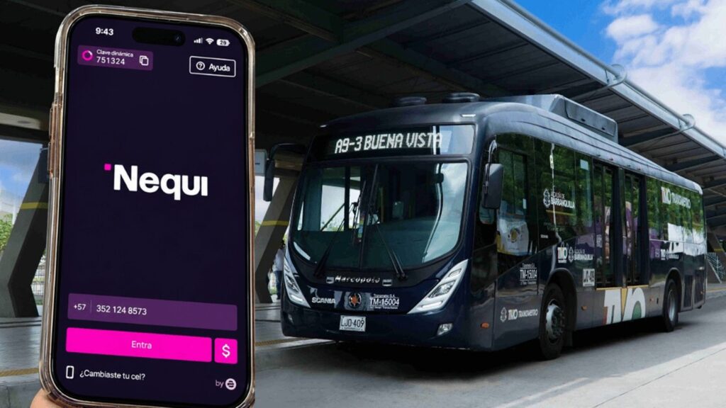 Nequi habilita recargas de Transmetro desde su app